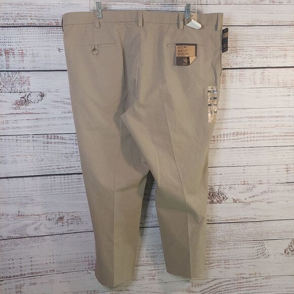 Mens Dockers Pro Style Khaki Flat Front D2 Straight Pants Size 42x30 NWT - Picture 5 of 12